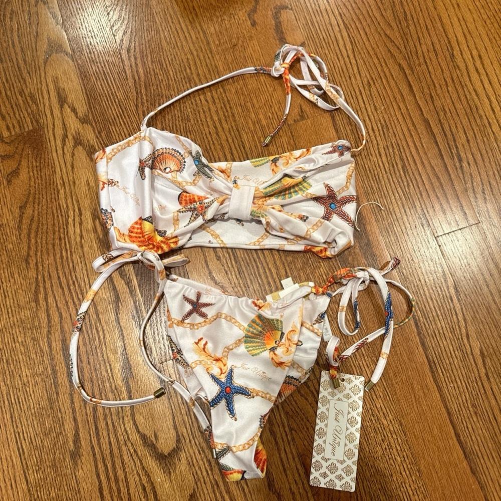 Starfish Print Bikini Set
